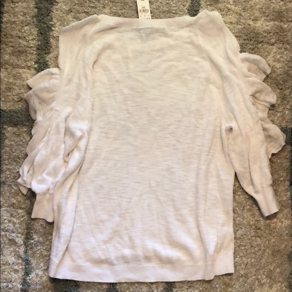 Express Ruffled Sleeve Sweater - Picture 2 of 2